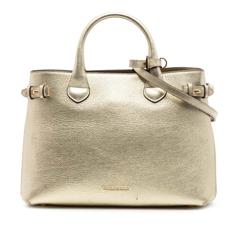 Burberry Banner Tote Leather And House #311667B73B